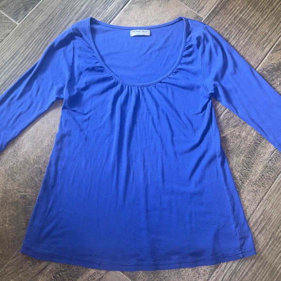 Michael Stars Tops - Michael Stars Blue Scoop Neck Blouse